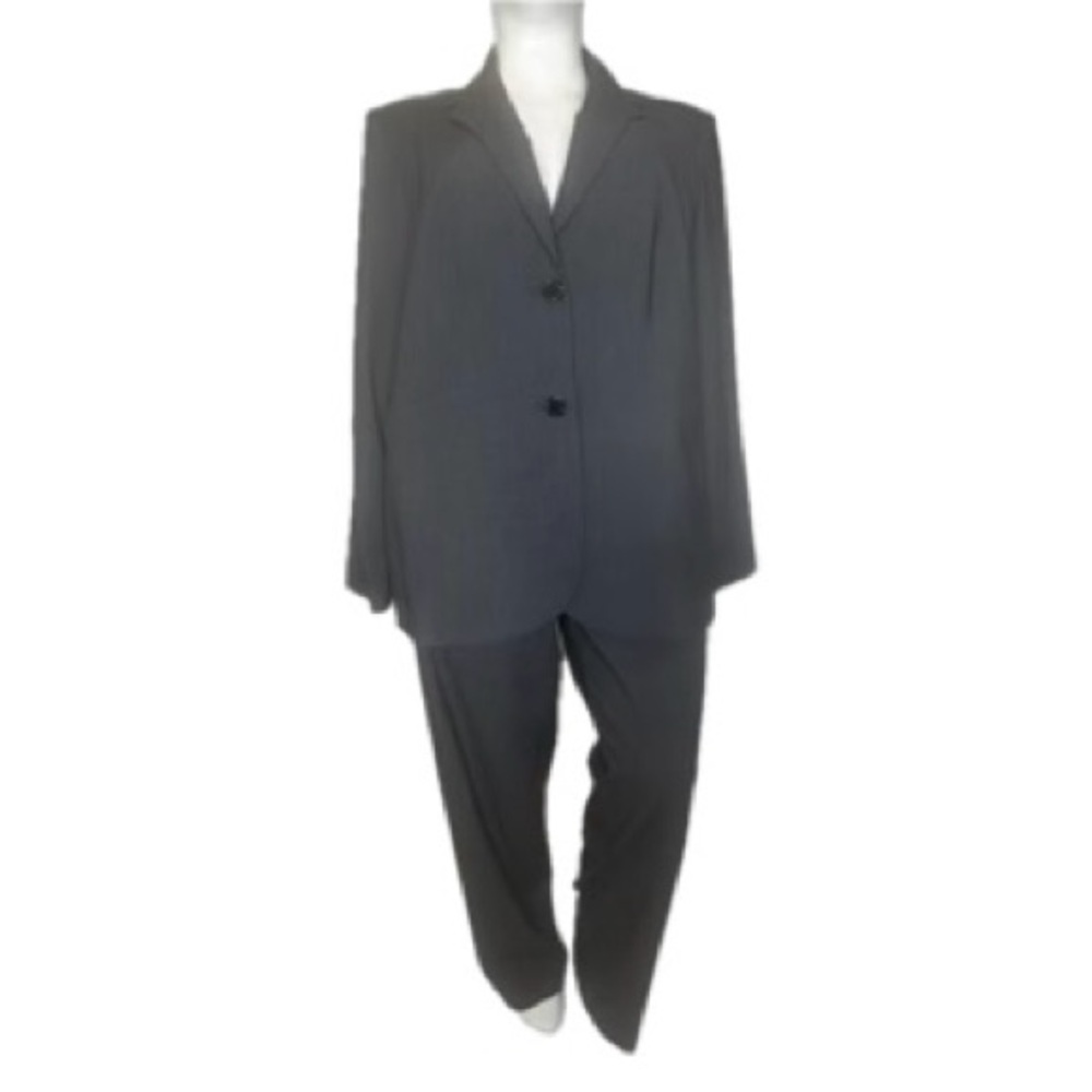 Calvin Klein Gray Pantsuit Professional Tailored Fit